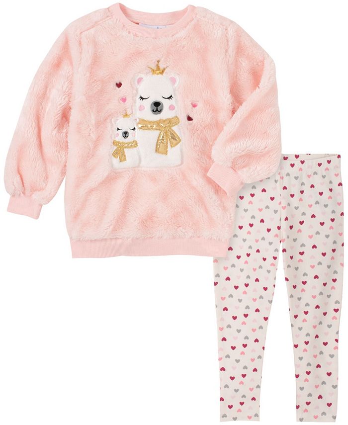 Kids Headquarters Toddler Girls 2-Piece Polar Bears Sweatshirt and ...