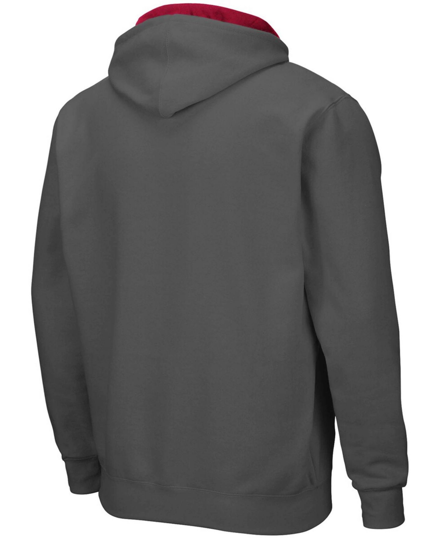 Мужское худи Colosseum Alabama Crimson Tide Arch Logo 3.0 Full-Zip, цвет: Угольный — фото 2
