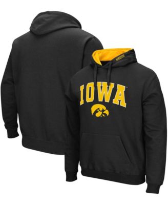 Men's Black Iowa Hawkeyes Arch Logo 3.0 Pullover Hoodie