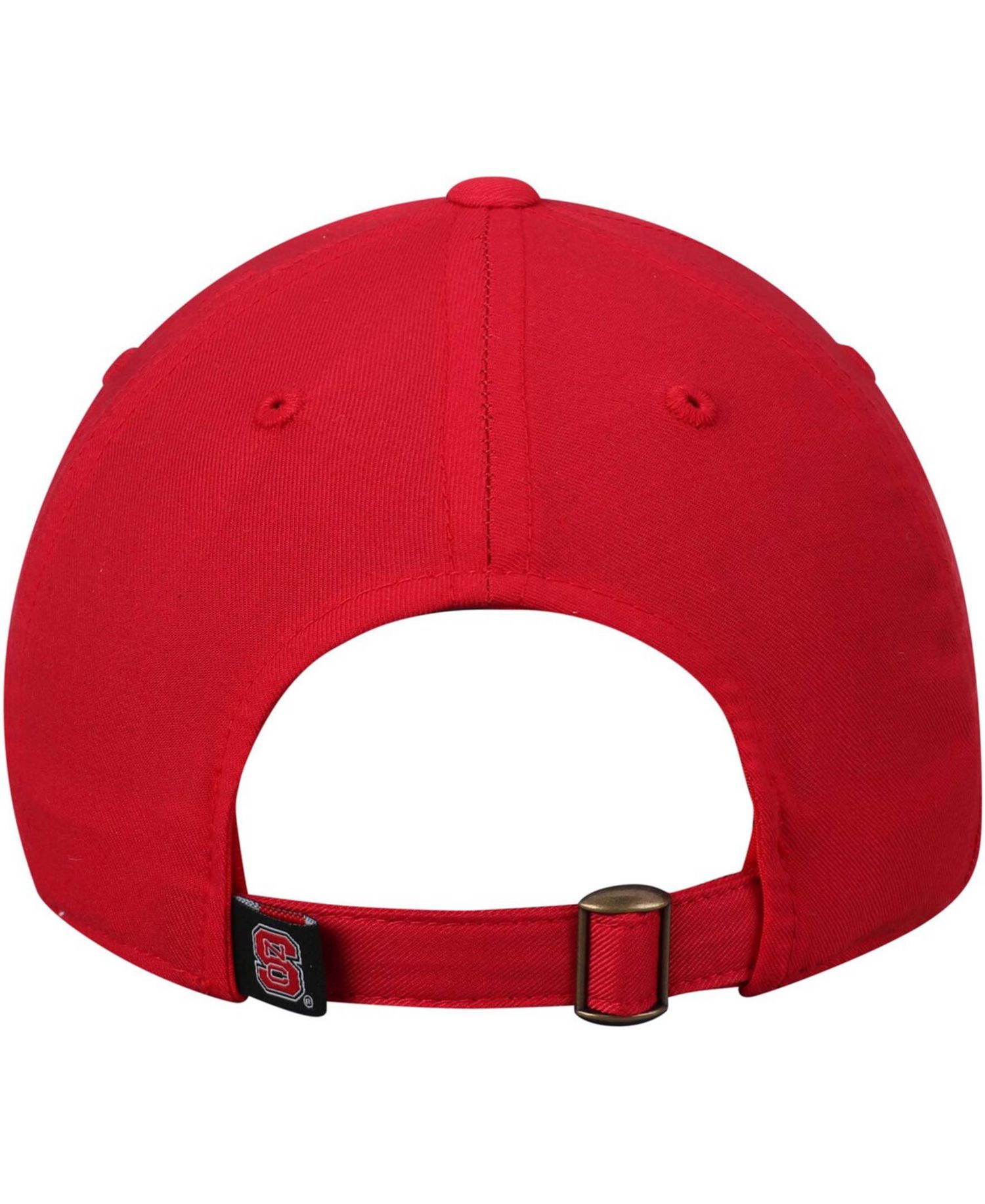 Men's Red NC State Wolfpack Primary Logo Staple Adjustable Hat