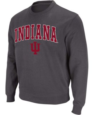 Men's Indiana Hoosiers Arch Logo Crew Neck Sweatshirt