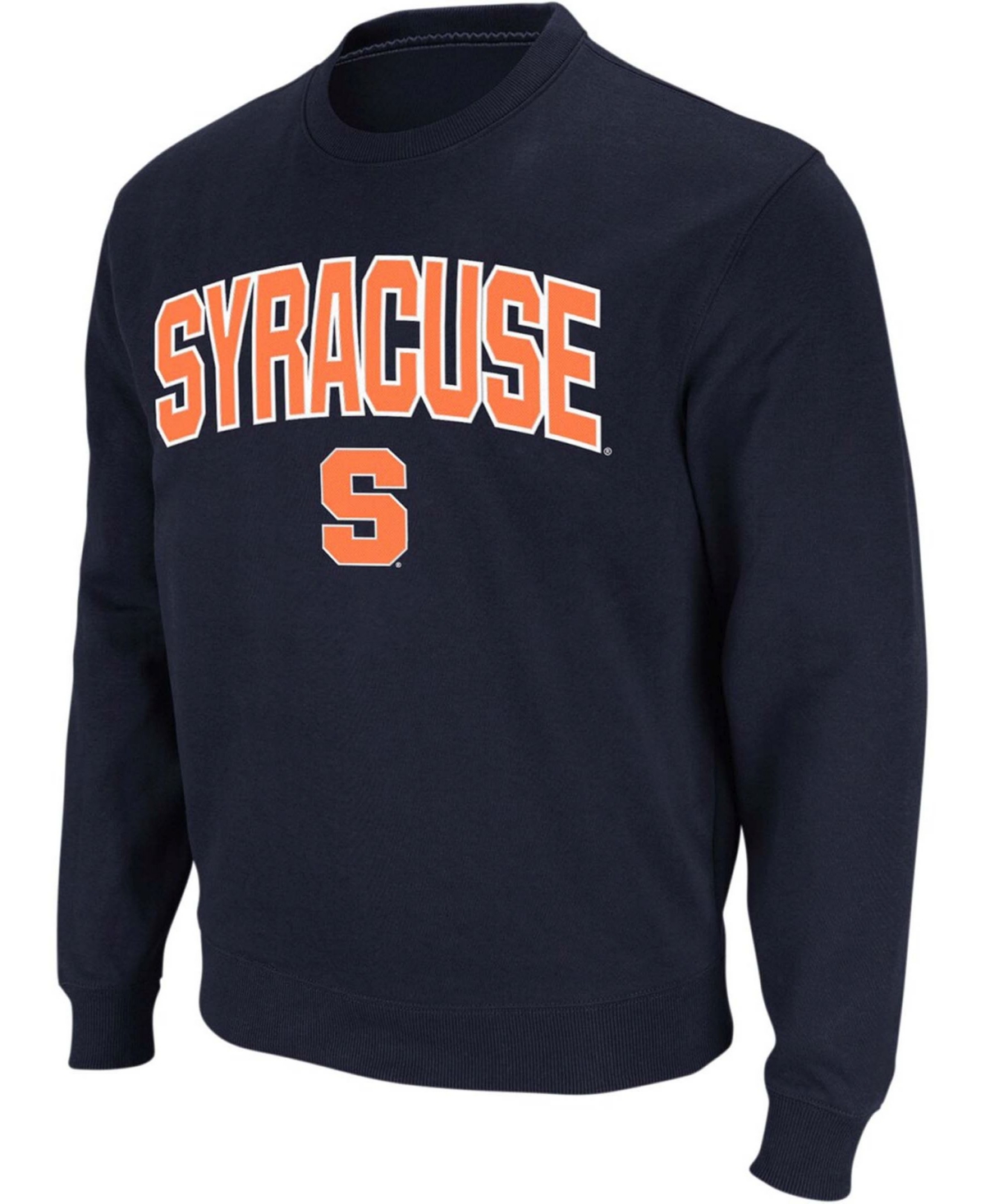 Shop Colosseum Men's Navy Syracuse Orange Arch Logo Crew Neck Sweatshirt