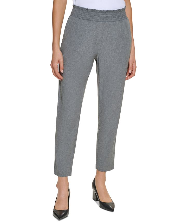 Calvin klein elastic waist pants sales