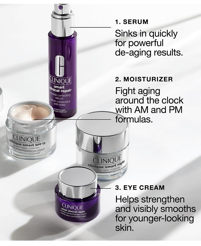 Clinique Smart Clinical Repair Wrinkle Correcting Eye Cream & Reviews Skin Care Beauty Macy's
