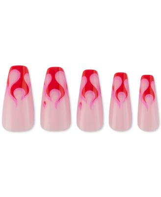 PAINTLAB - Paintlab Red Danger Press On Nails