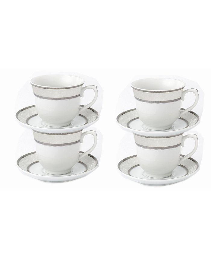 Espresso Cups with Saucer 2.75 oz. Set of 10, Bulk Pack - Perfect