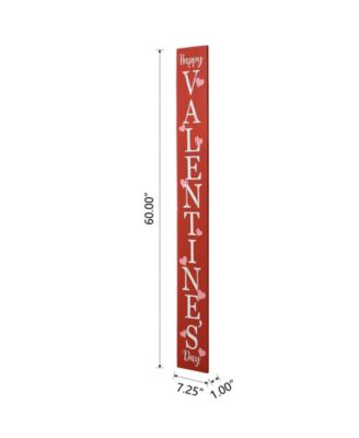 60" Happy Valentine's Day Porch Sign