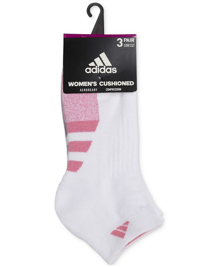adidas Women's Cushioned II 3Pack LowCut Socks Macy's