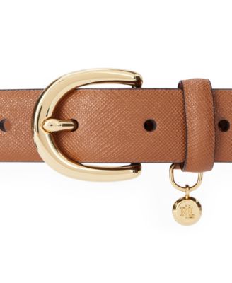 Women's Charm Crosshatch Leather Belt