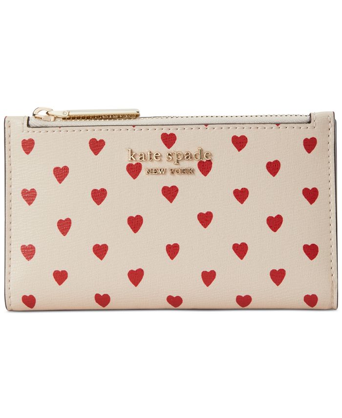 kate spade new york Spencer Hearts Slim Bifold Wallet - Macy's