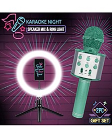 Karaoke Night Set - Karaoke Mic Speaker with 10" Ring Light