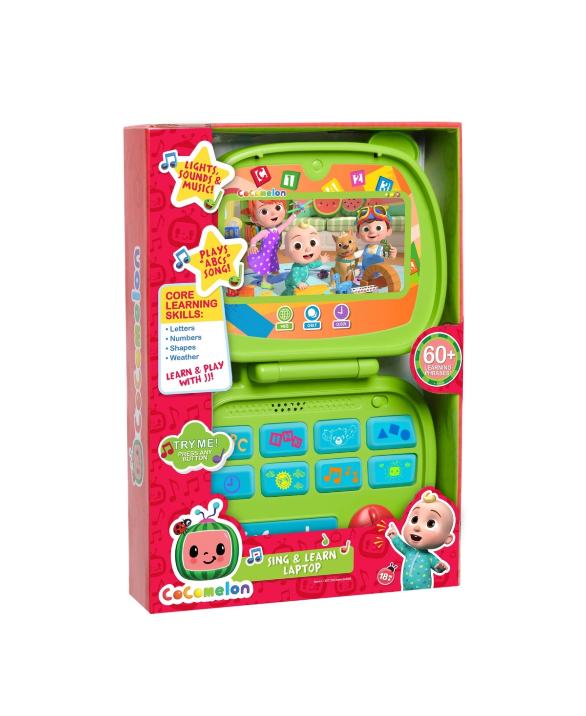Just Play Cocomelon Sing And Learn Laptop Toy For Kids, Lights & Sounds In Assorted