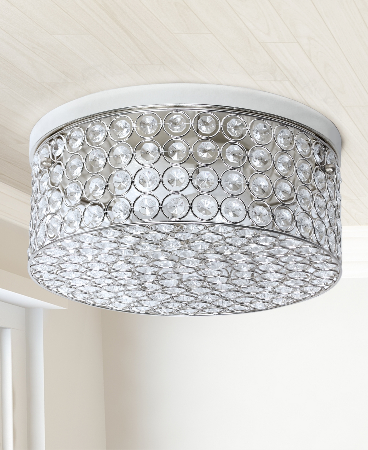 Lalia Home Glam 2 Light Round Flush Mount In Gold