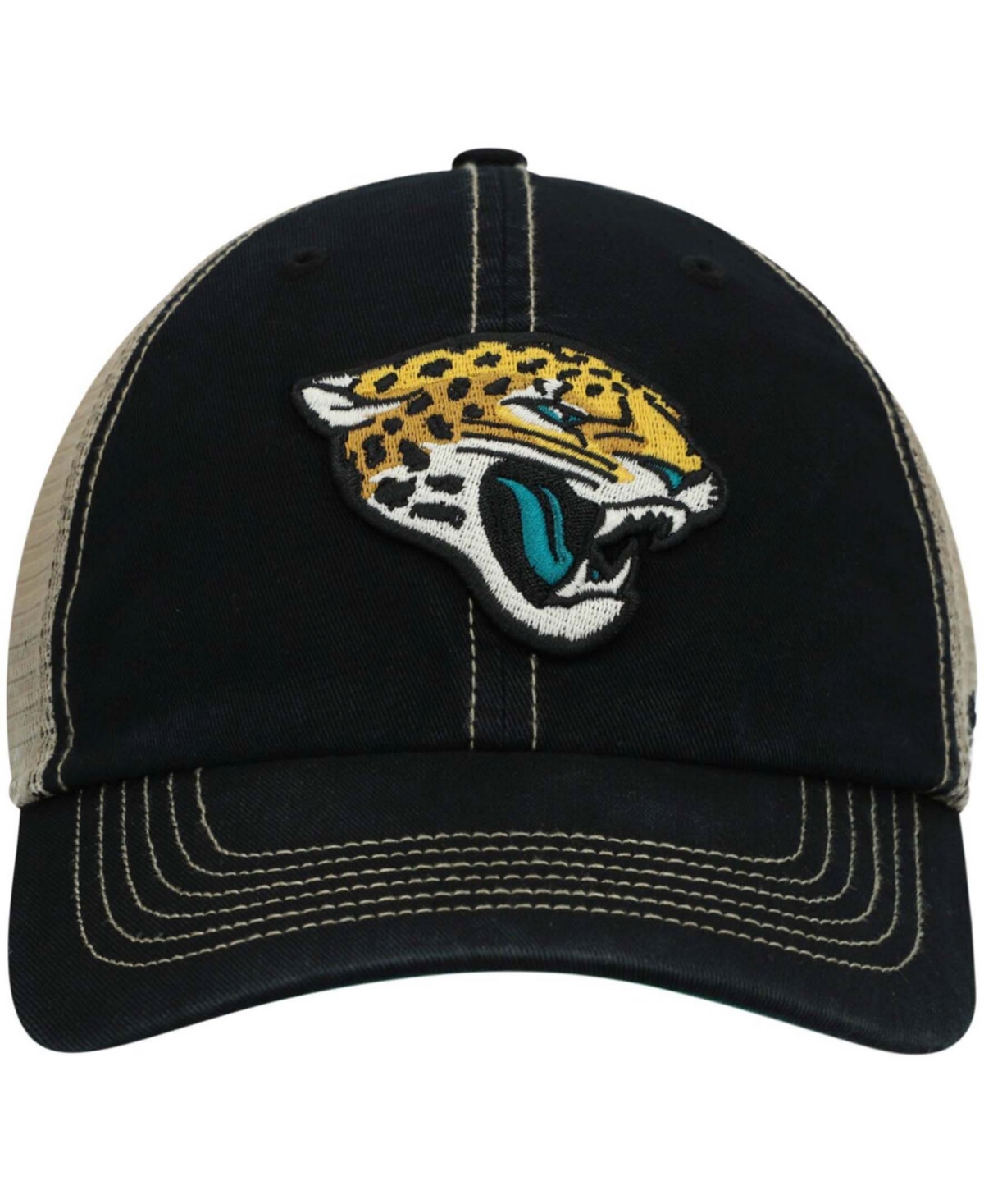 Men's Natural Jacksonville Jaguars Trawler Trucker Clean Up Snapback Hat - Natural