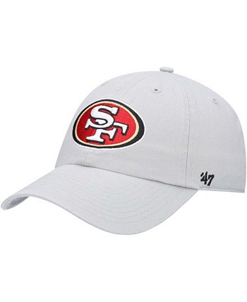 47 Brand Men's Gray San Francisco 49Ers Clean Up Adjustable Hat - Macy's