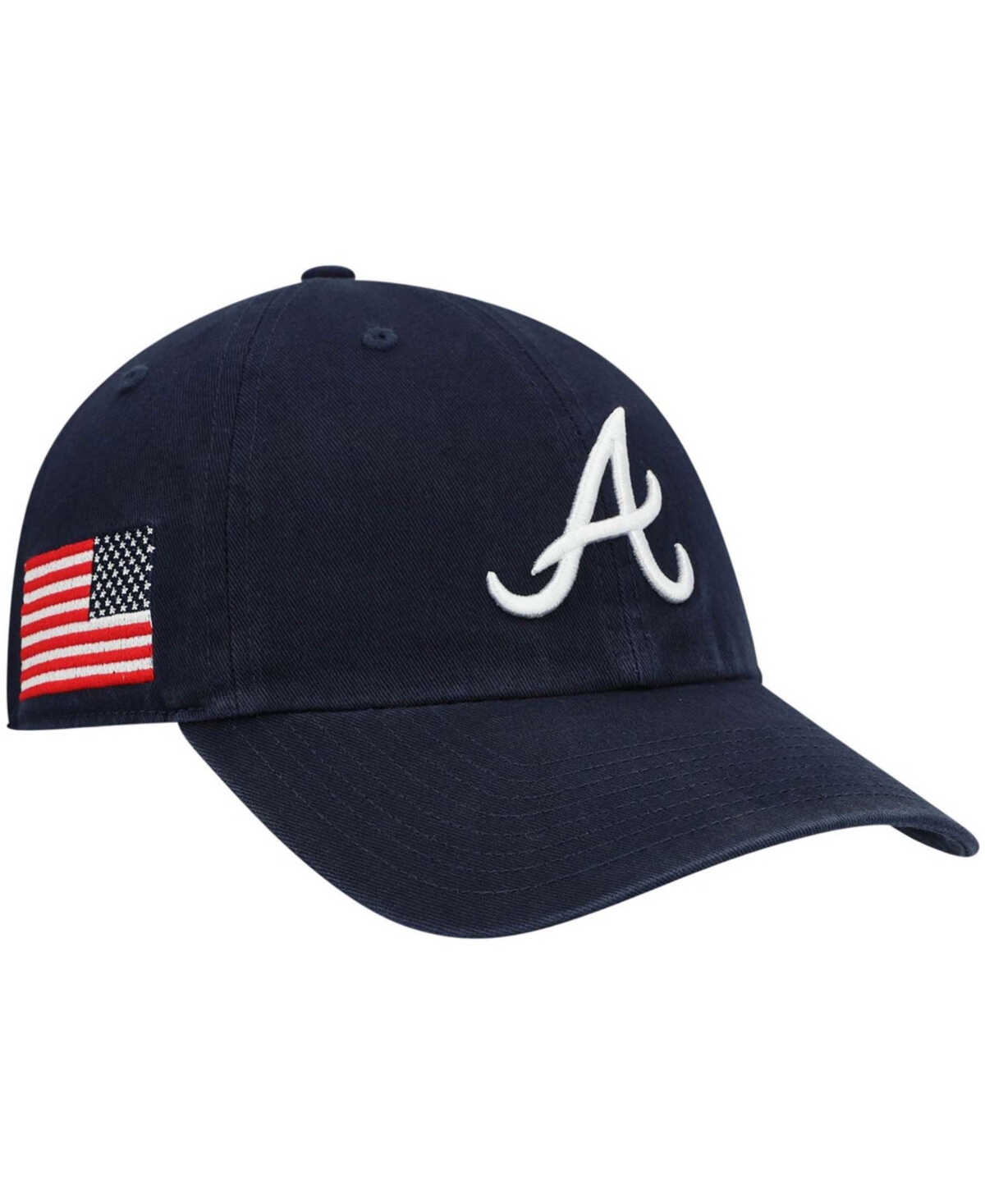 Men'sAtlanta Braves Heritage Clean Up Adjustable Hat - Navy