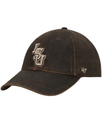 Men's Brown LSU Tigers Oil Cloth Team Clean Up Adjustable Hat - Macy's