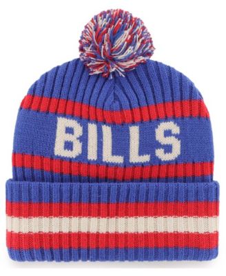 Men's Royal Buffalo Bills Bering Cuffed Knit Hat with Pom