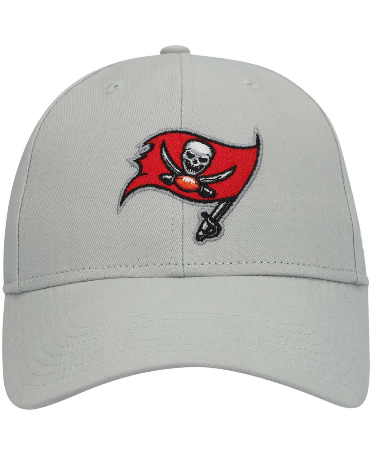 47 Brand Boys Pewter Tampa Bay Buccaneers Basic Secondary Mvp Adjustable Hat In Pewter