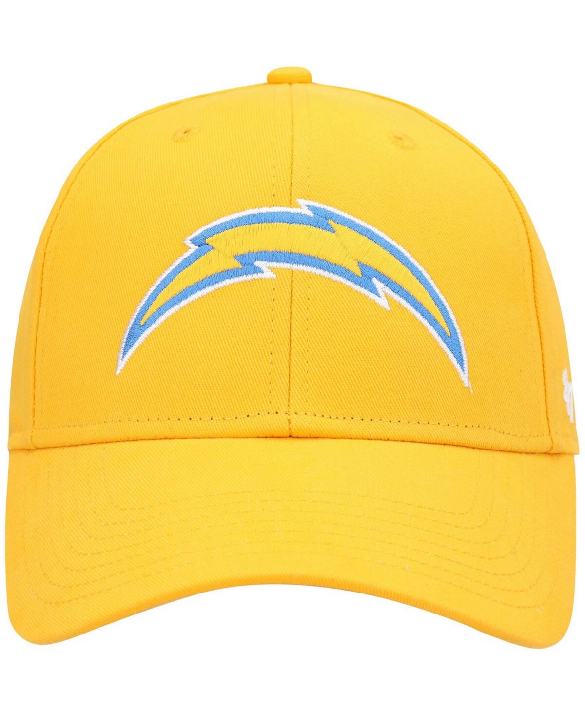 Shop 47 Brand Boys Gold Los Angeles Chargers Basic Secondary Mvp Adjustable Hat