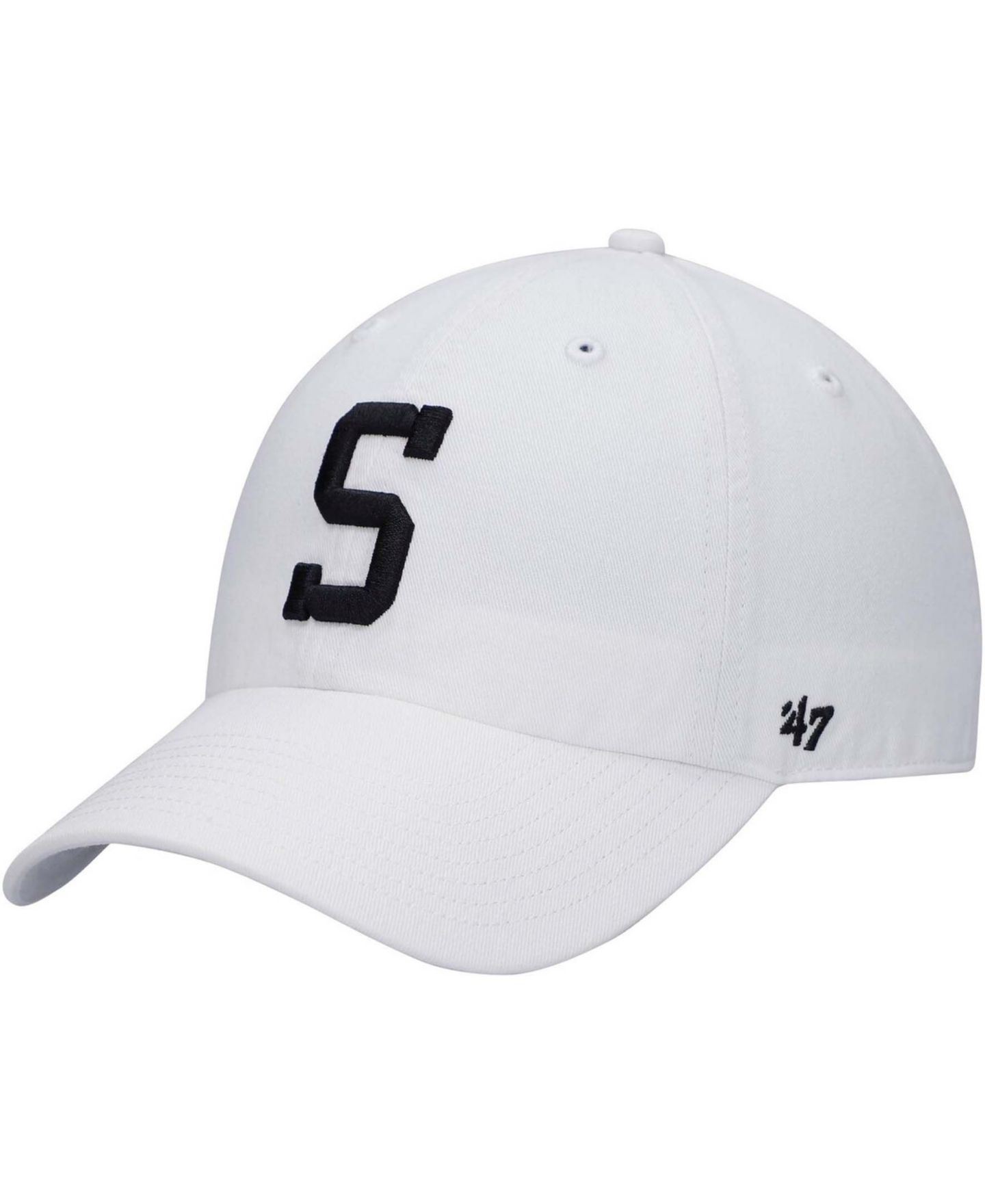 Мужская кепка '47 Brand White Pittsburgh Steelers Clean Up Adjustable Hat — фото 1