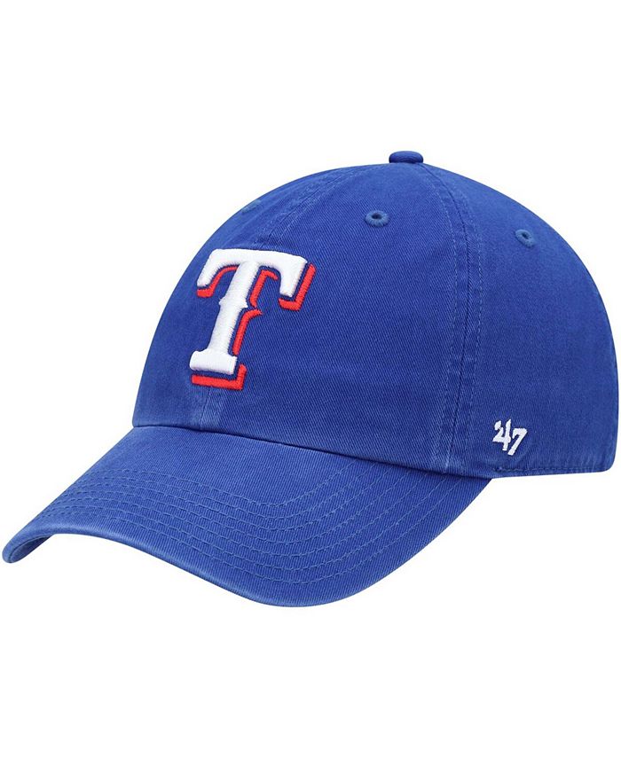 47 Brand Boys Royal Texas Rangers Team Logo Clean Up Adjustable