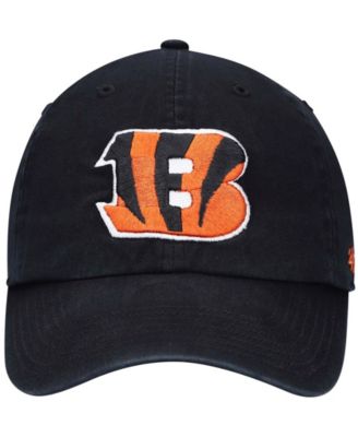 Boys Black Cincinnati Bengals Logo Clean Up Adjustable Hat