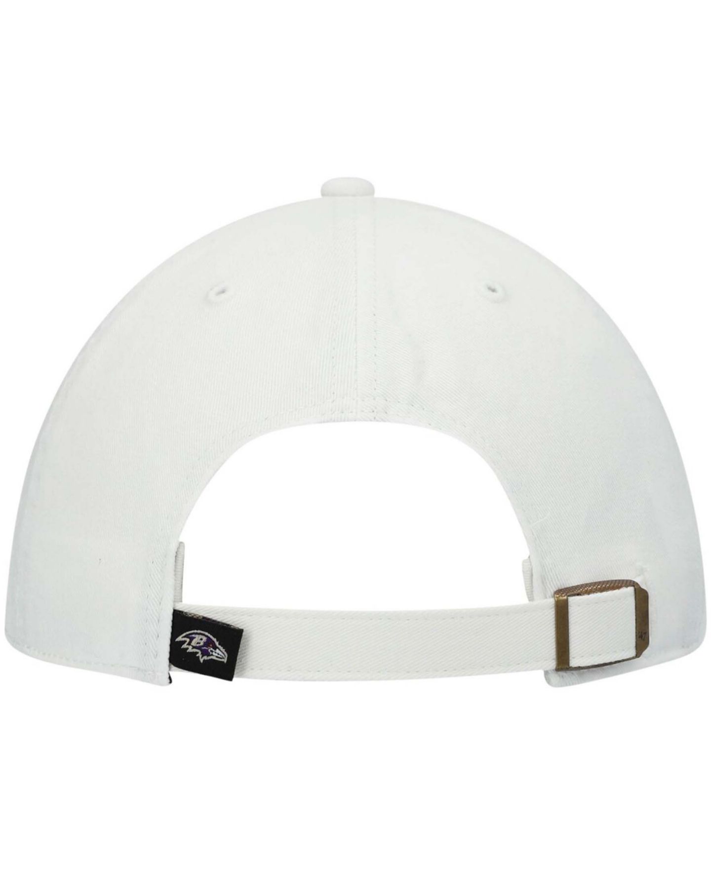 Мужская кепка '47 Brand White Baltimore Ravens Clean Up Adjustable Hat — фото 5