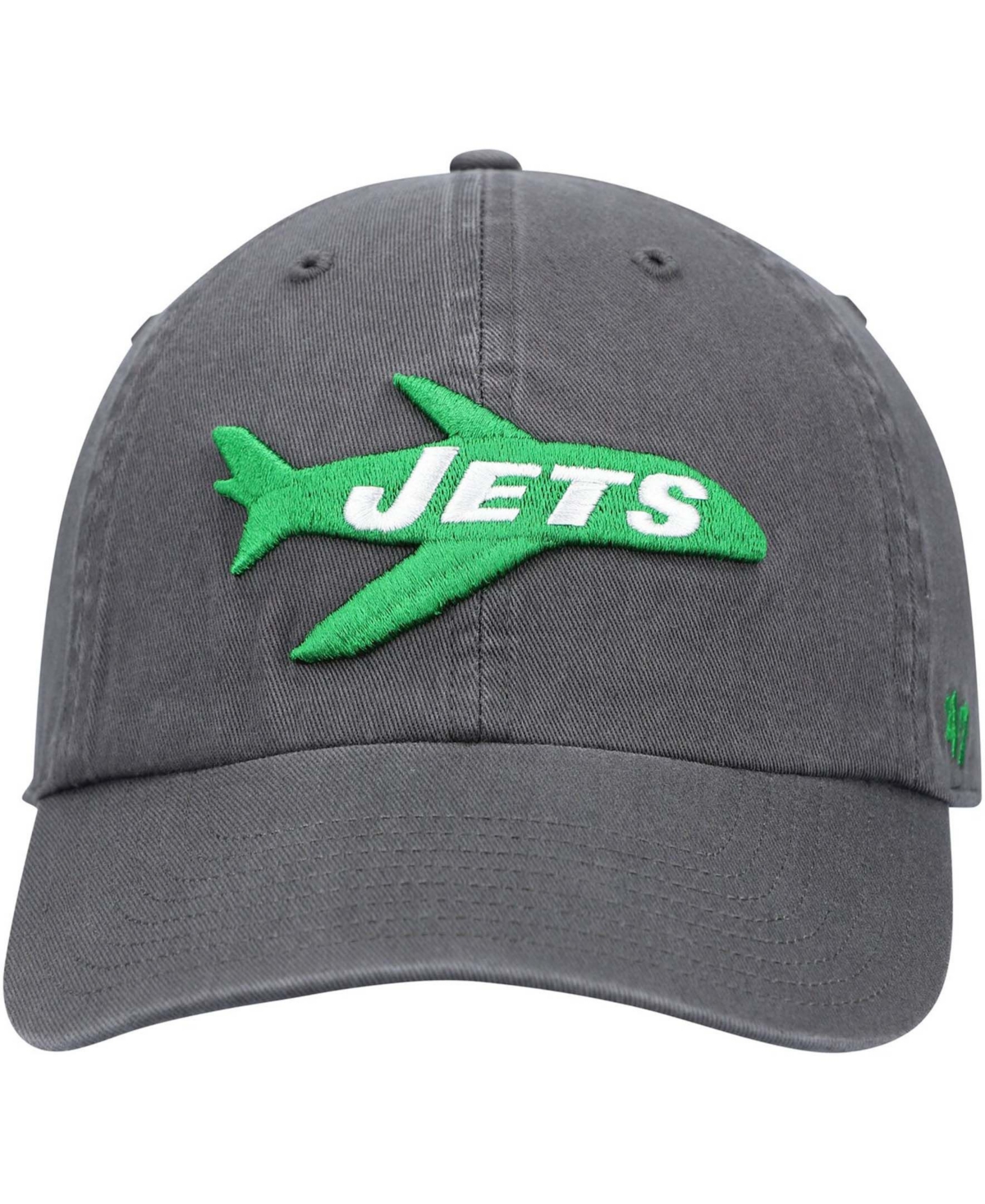 Shop 47 Brand Men's Charcoal New York Jets Clean Up Legacy Adjustable Hat