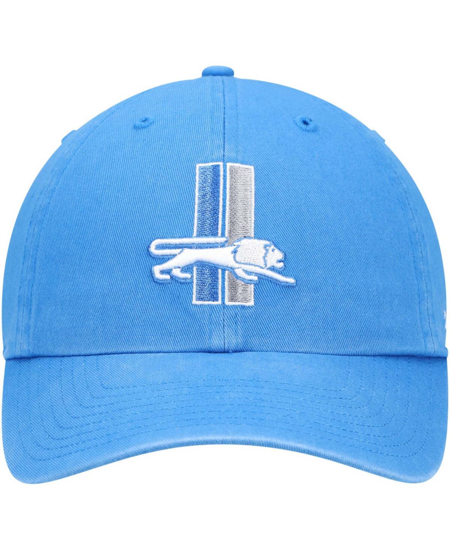 Мужская кепка '47 Brand Blue Detroit Lions Clean Up Legacy Adjustable Hat — фото 3