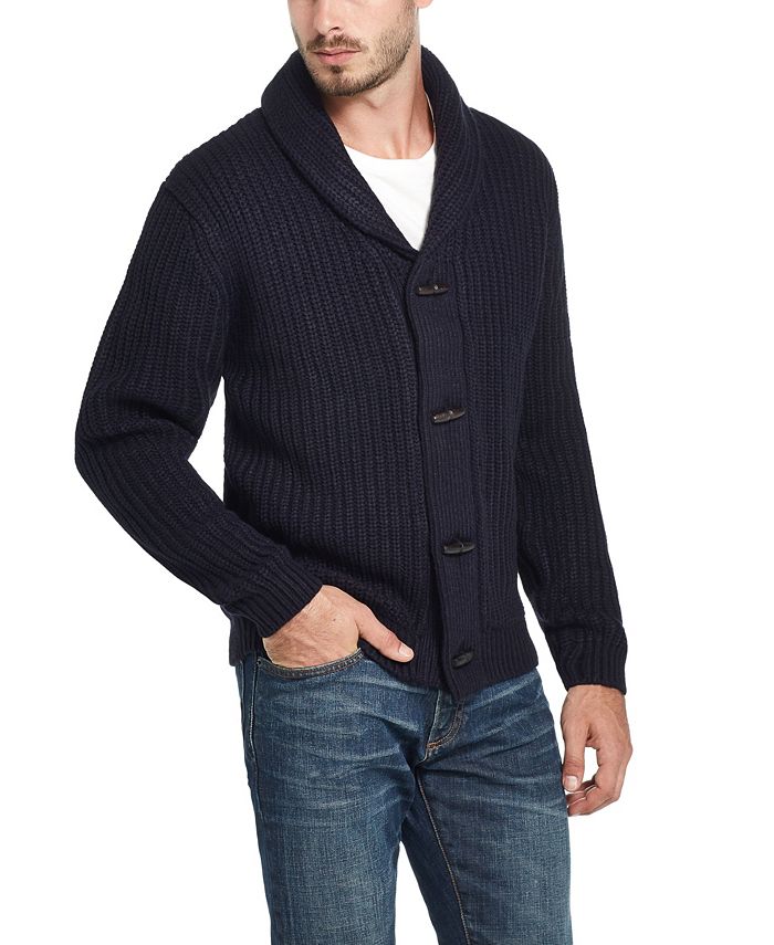 Weatherproof Vintage Men's Shawl Collar Cardigan with Toggles - Macy's