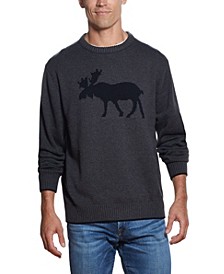 Men's Moose Crew Neck Sweater