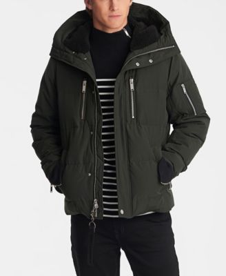 Karl Lagerfeld Paris Men's Hooded Down 