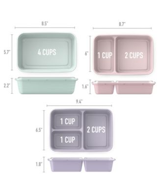 Prep Meal Prep Kit Gleam Metallic Collection, 60-Pieces