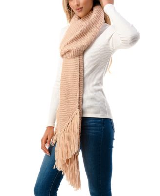Women's Ultra Soft Fringe-Trim Winter Scarf