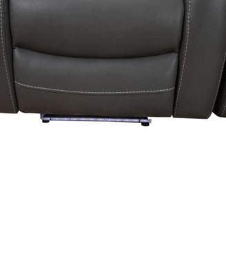 Jabarr 7-Pc. Beyond Leather Theater Seating with 3 Consoles, Created for Macy's