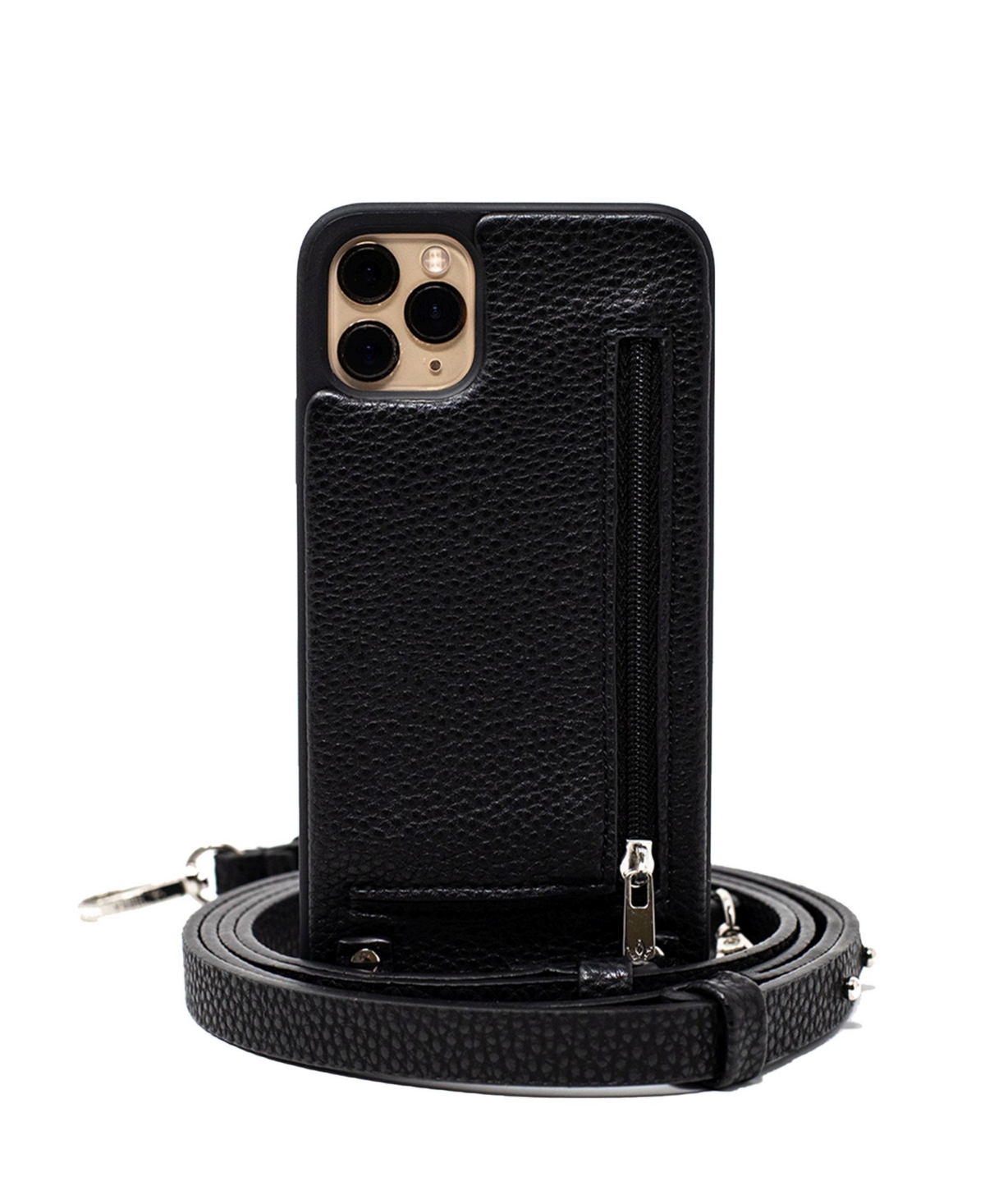 Women's Victoria iPhone 13 Pro Max Crossbody Case - Black