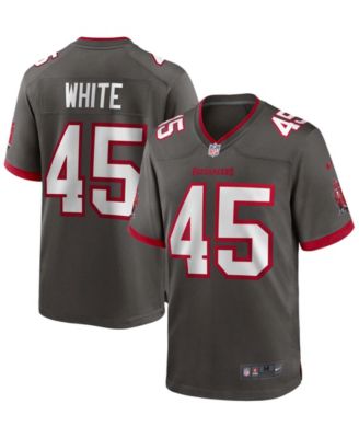 Men's Nike Devin White Pewter Tampa Bay Buccaneers Game Jersey