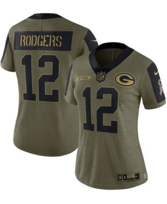 Nike Green Bay Packers Customized White Stitched Vapor Untouchable Limited Women's NFL Jersey