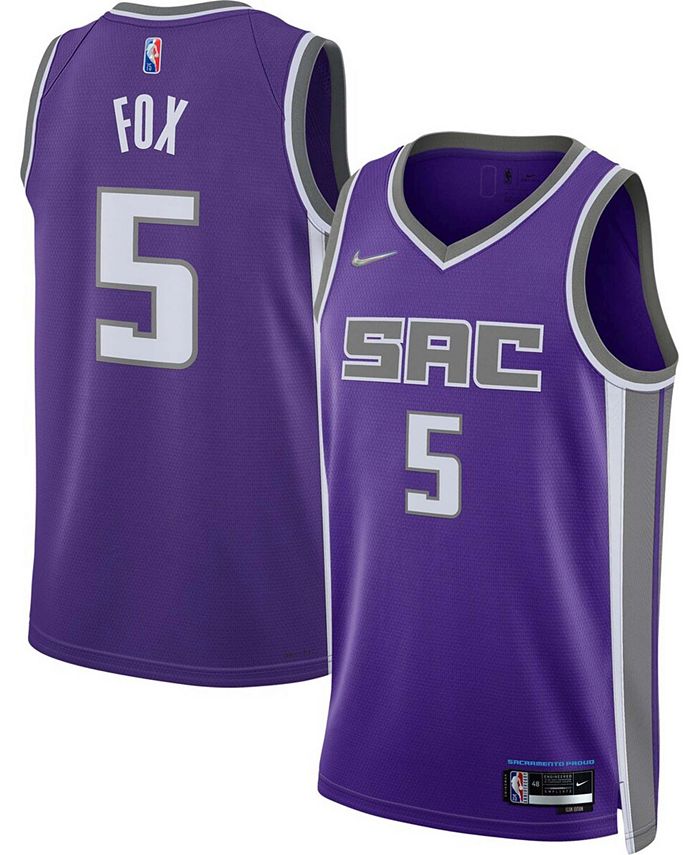 De'Aaron Fox - Sacramento Kings - Game-Worn City Edition Jersey - 2021-22  NBA Season