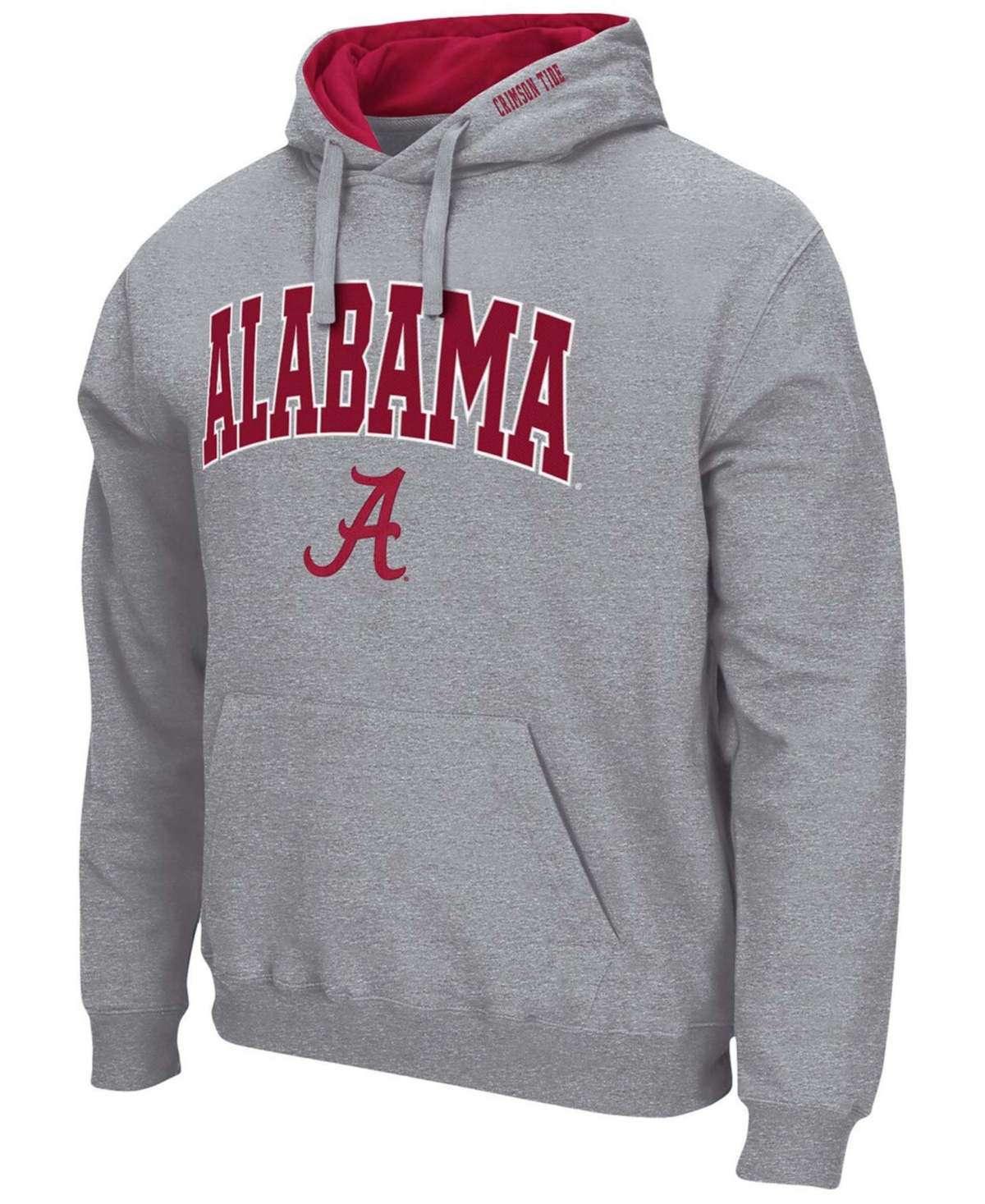 Shop Colosseum Men's Heather Gray Alabama Crimson Tide Arch And Logo 3.0 Pullover Hoodie