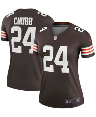 Nike Women's Nick Chubb Brown Cleveland Browns Legend Jersey - Macy's