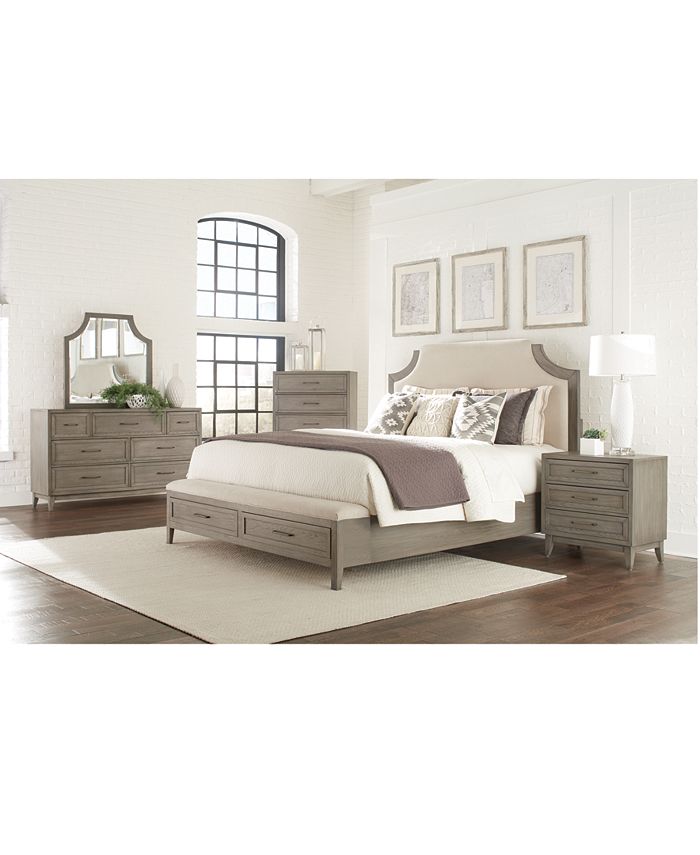 Furniture Vogue 3pc Bedroom Set (King Bed, Chest & Three Drawer