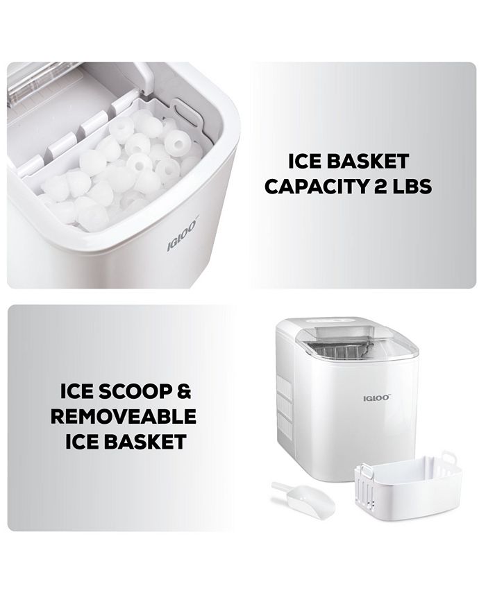 Igloo 26 lbs Automatic Portable Countertop Ice Maker Machine Macy's
