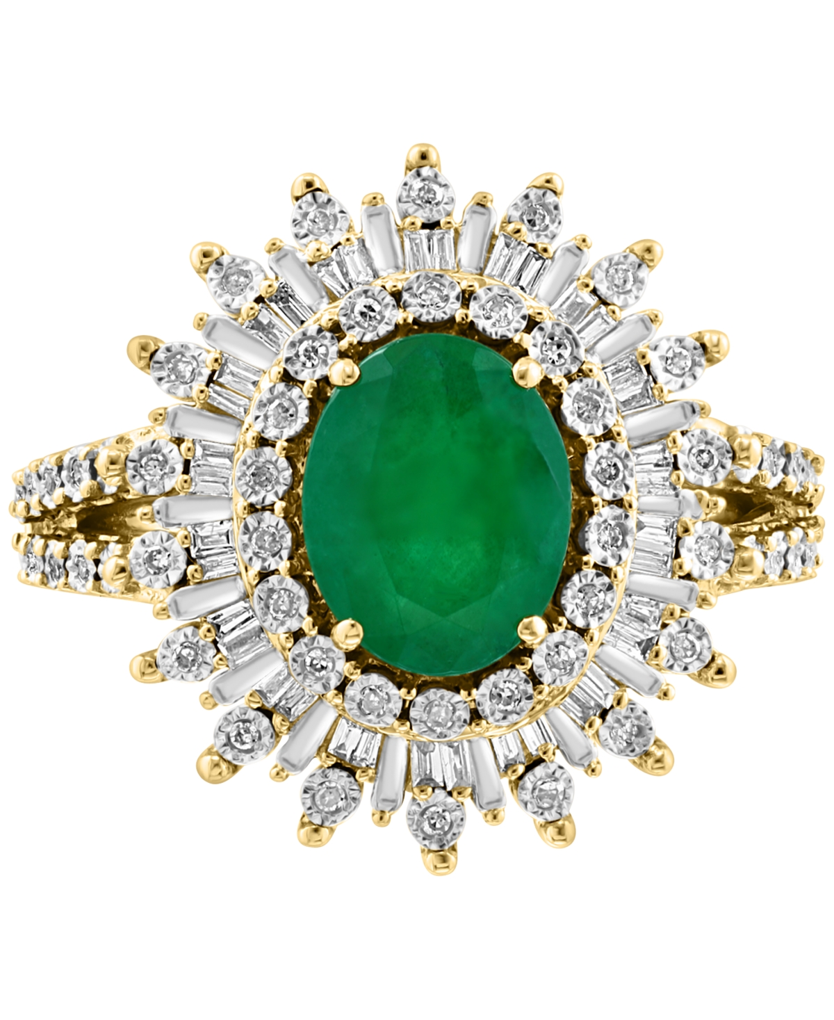 Effy Collection Effy Ruby (1-7/8 Ct. T.w.) & Diamond (1/4 Ct. T.w.) Halo Statement Ring In 14k White Gold (also In S
