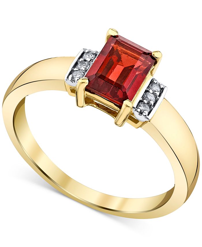 Macys deals garnet ring