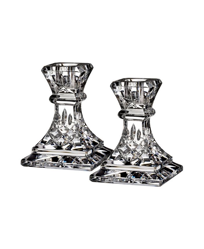 Waterford Lismore 4" Candlestick, Set of 2 Macy's