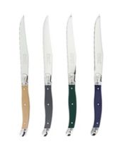 French Home Laguiole Faux Yellow Ivory Steak Knives, Set of 4