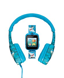 Playzoom Unisex Kids Blue Silicone Strap Smartwatch 42 mm