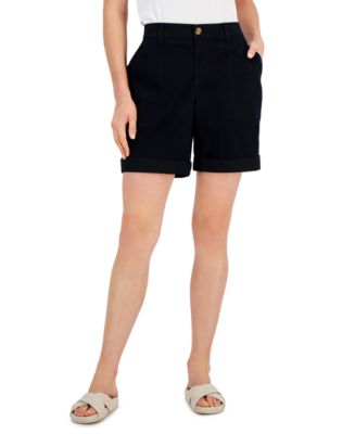 Style & Co Women's Rolled Cuff Bermuda Shorts, Created for Macy's - Macy's